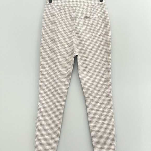New Sezane Clara houndstooth cropped ankle straight leg high rise trouser pants - Picture 11 of 15